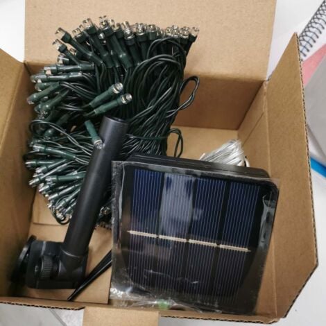 LUCES NAVIDEÑAS CON PANEL SOLAR