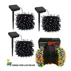 LUCES NAVIDEÑAS CON PANEL SOLAR