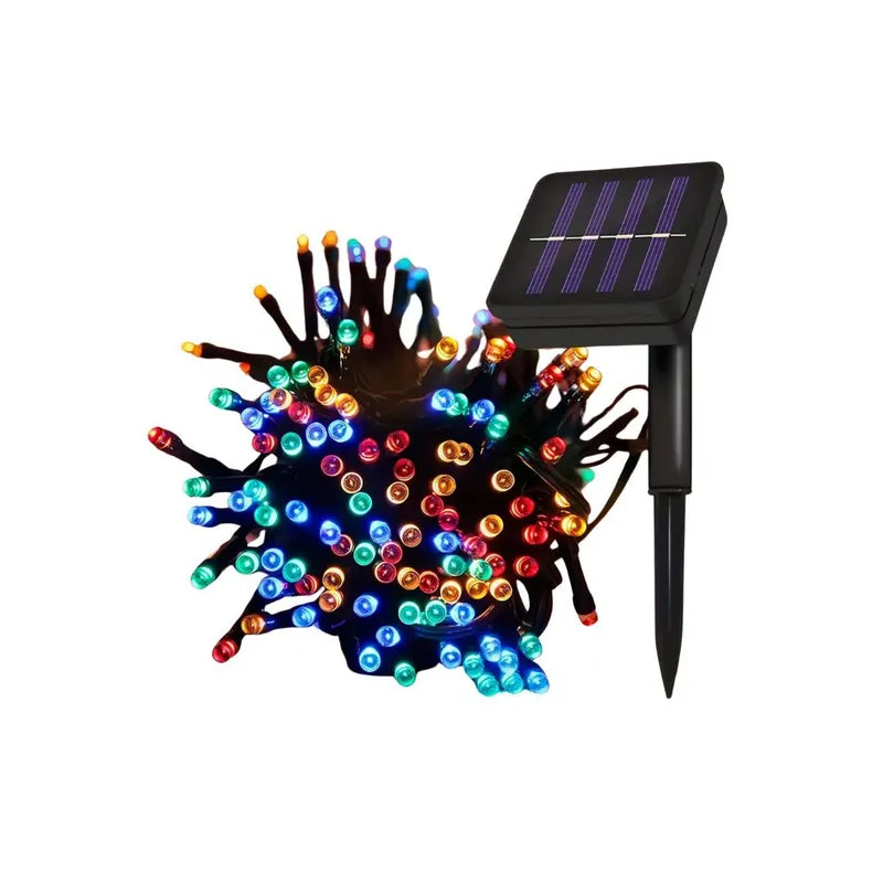 LUCES NAVIDEÑAS CON PANEL SOLAR